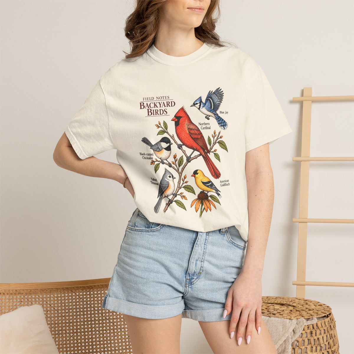 Backyard Birds, Field Notes T-Shirt
