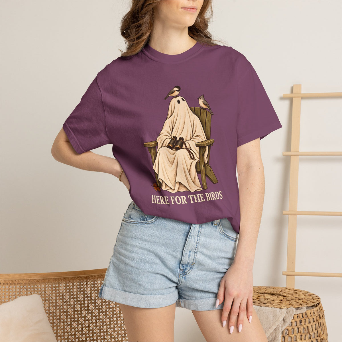 Halloween Birder, Here for the Birds T-Shirt