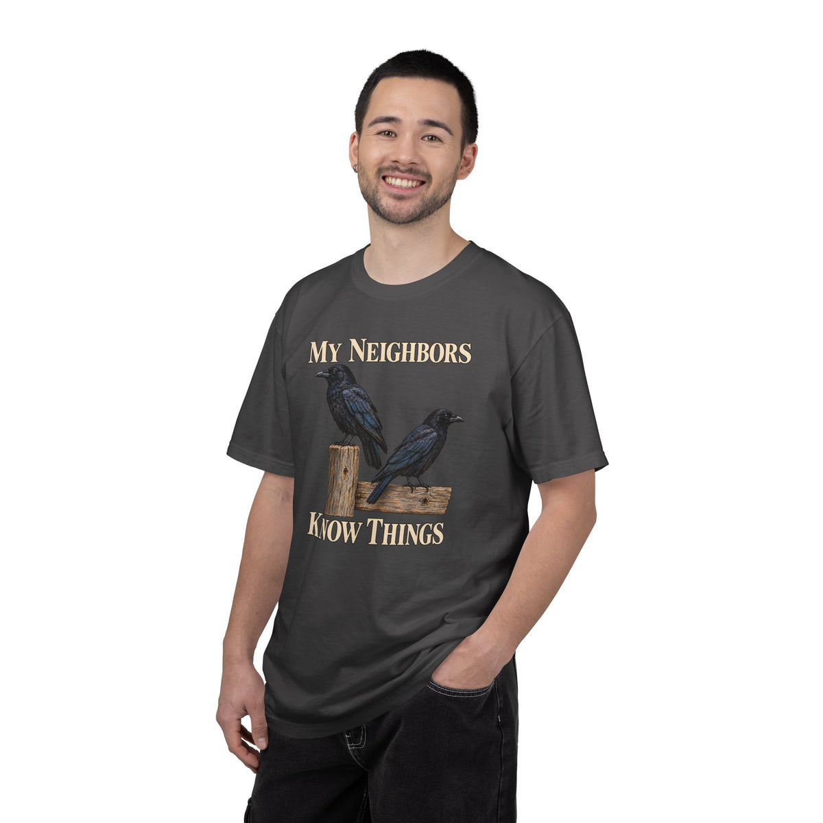 American Crow, My Neighbors Know Things T-Shirt