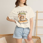 Chickadee & Squirrel, Funny Birds T-shirt