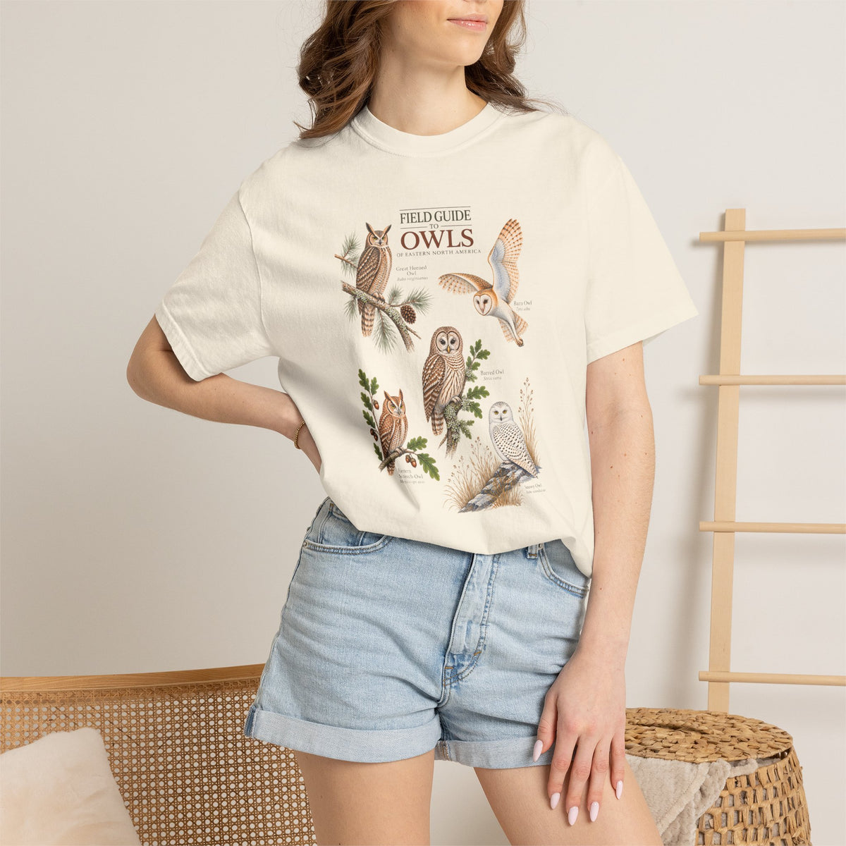 Owls of Eastern North America, Field Guide T-Shirt
