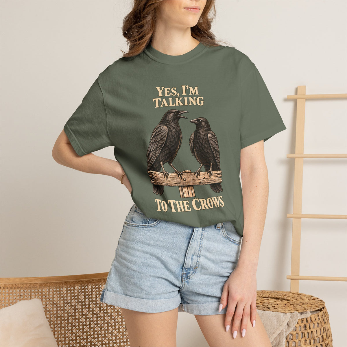 American Crow, Yes, I’m Talking to the Crows T-Shirt