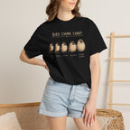 Chickadee, Bird Chonk Chart T-Shirt