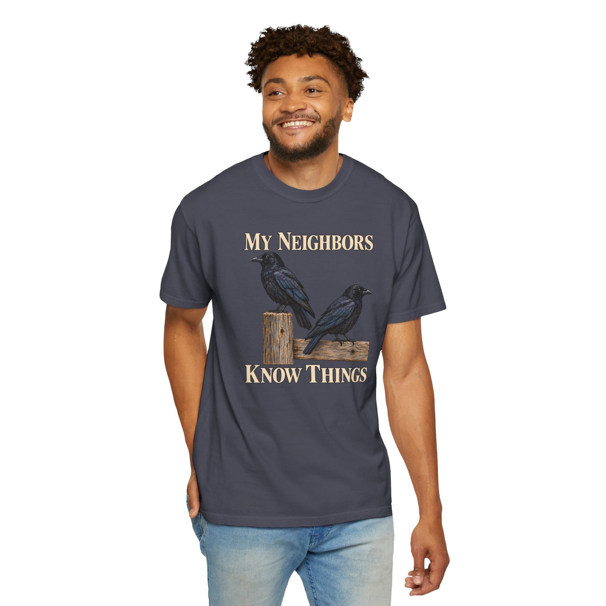 American Crow, My Neighbors Know Things T-Shirt