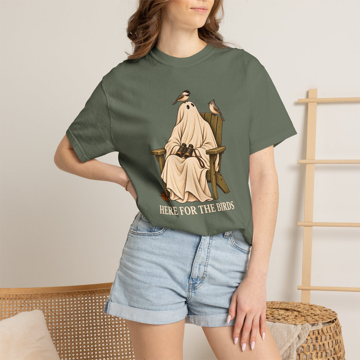Halloween Birder, Here for the Birds T-Shirt