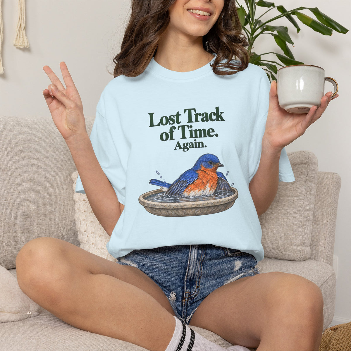 Eastern Bluebird, Lost Track of Time. Again. T-Shirt