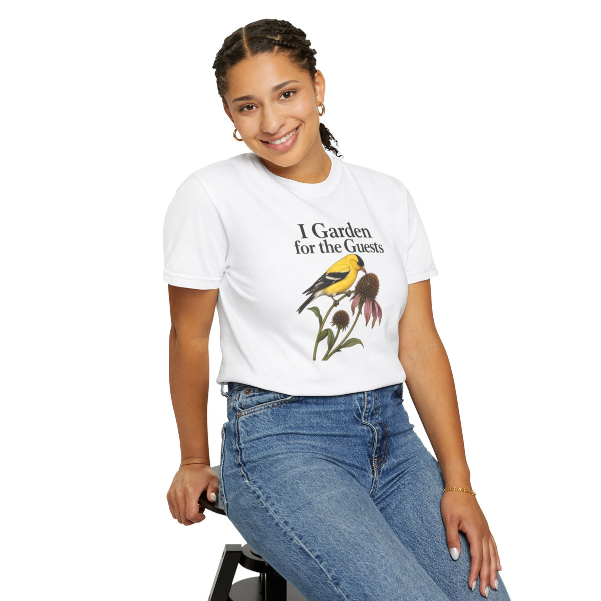American Goldfinch, I Garden for the Guests T-Shirt