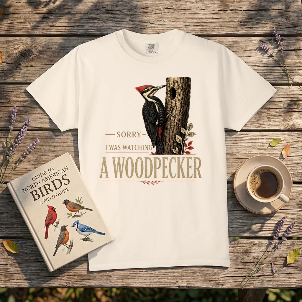 Sorry, I Was Watching A Woodpecker